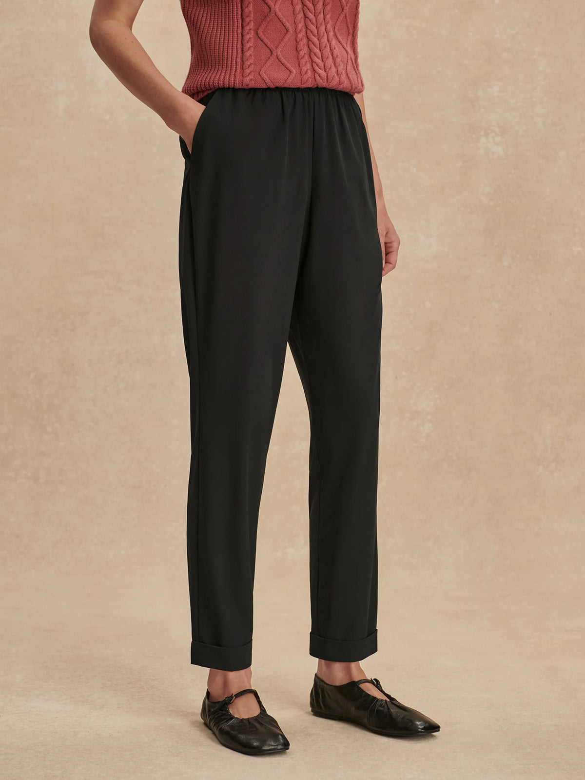 Lightweight Stretch Turn Up Travel Pant Long