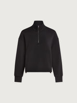 Sian Cropped Half-Zip Sweat