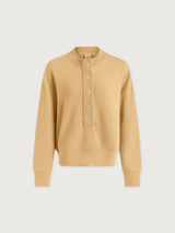 Reena Button Front Sweat