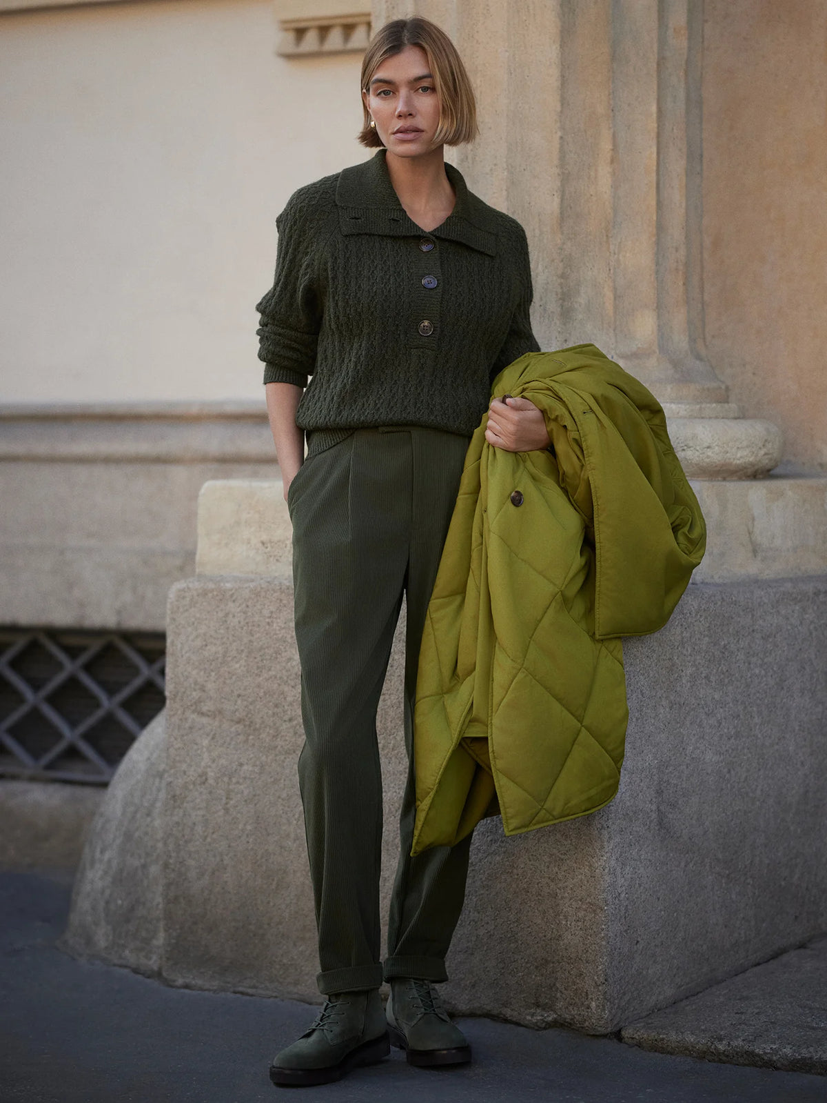 Bridget Half-Button Sweater