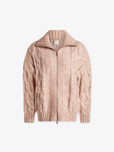 Aida Cable Knit Zip-Through Jacket