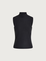 Modal Rib Mock Neck Fitted Tank