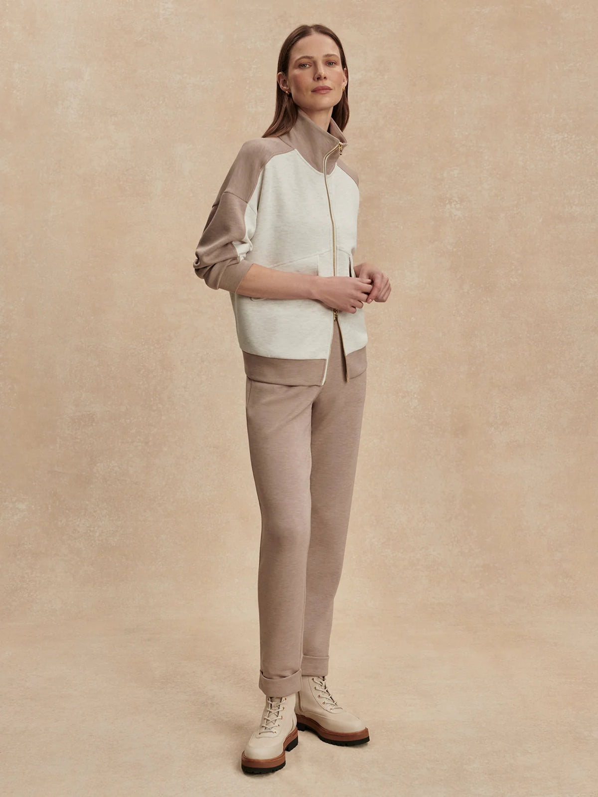 Garcia Two-Tone Zip-Through Sweat