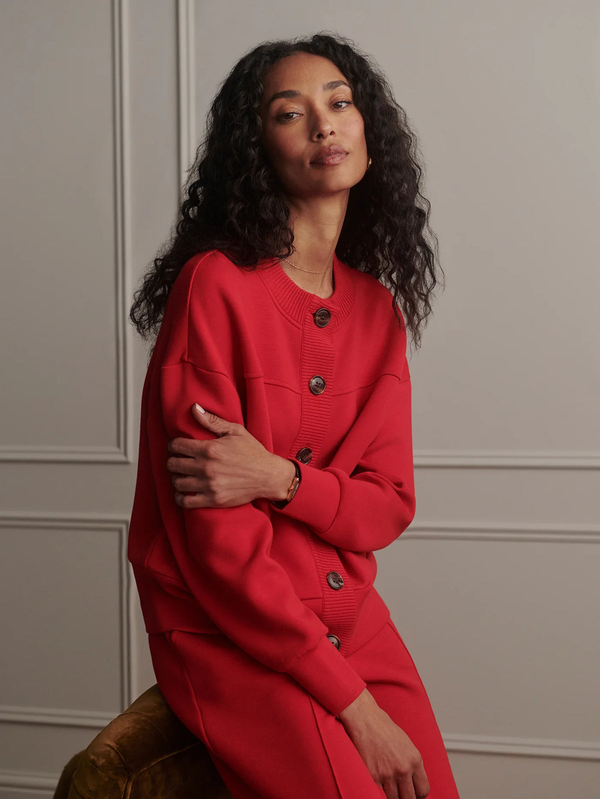 Olwen Button Front Sweater