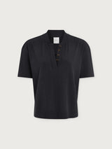 Kasey Mock Placket Rib Tee 2.0
