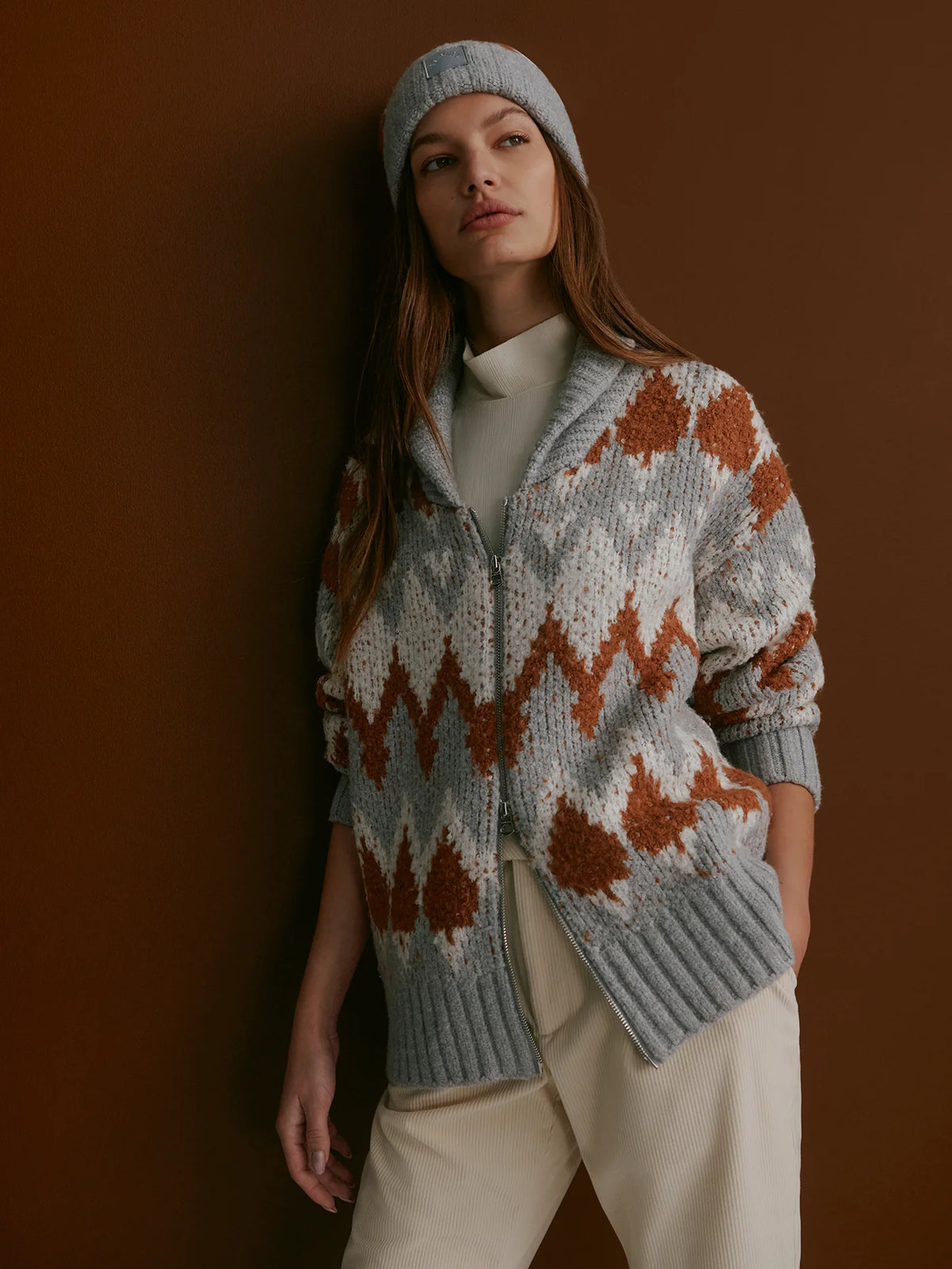 Brockley Jacquard Knit Jacket