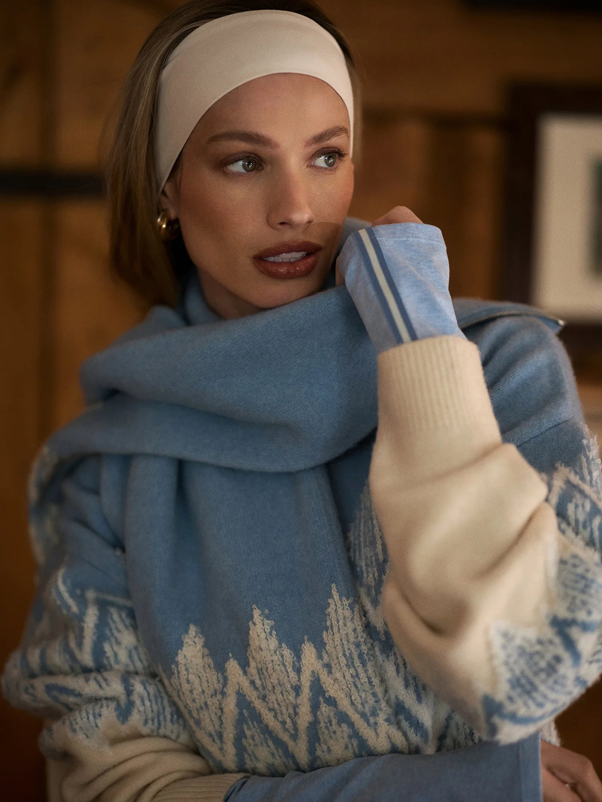 Hedda Fairisle Half-Zip Knit