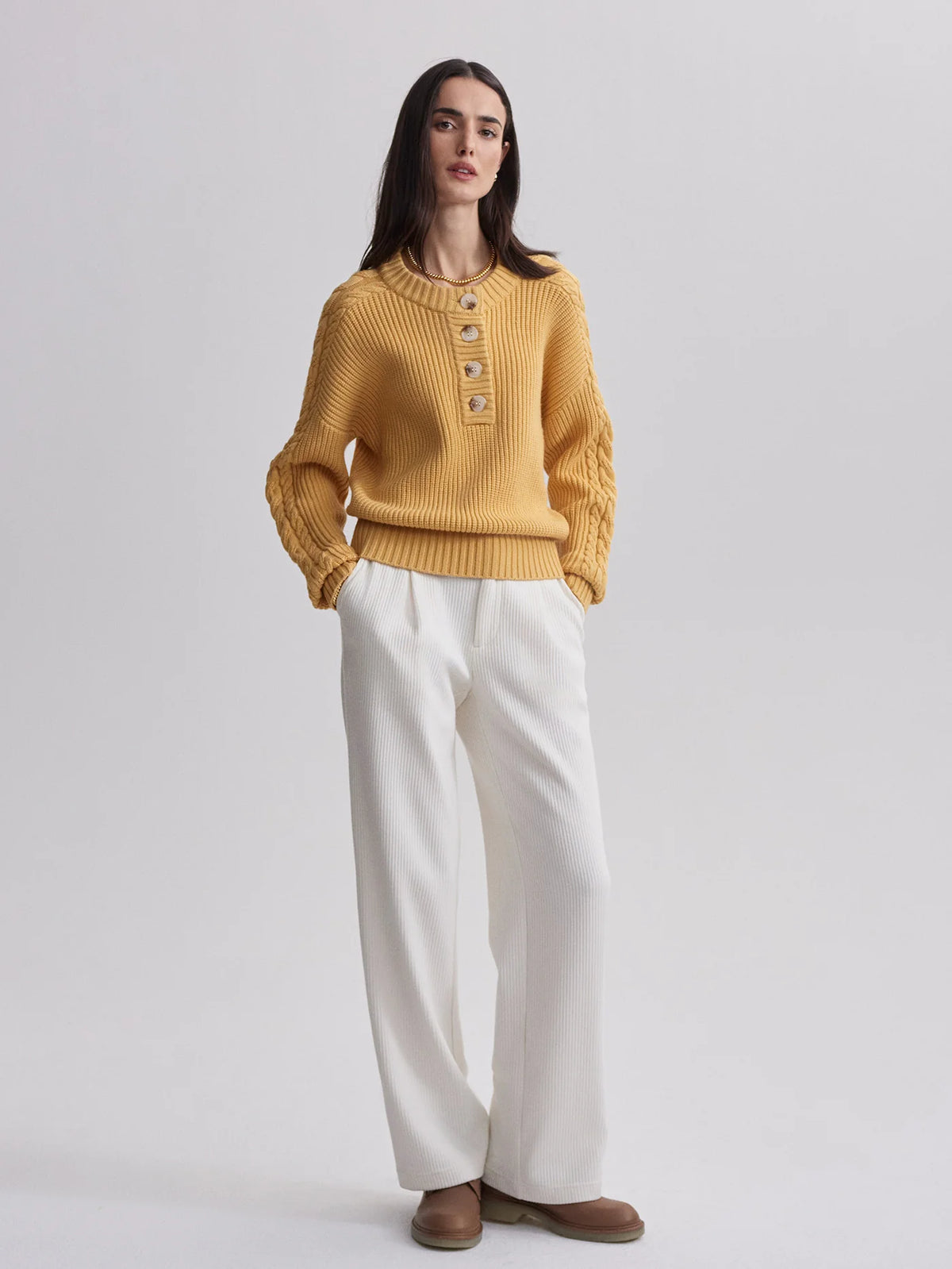 Vera Button Neck Sweater
