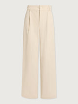 Plush Cord Wide Leg Trouser Long