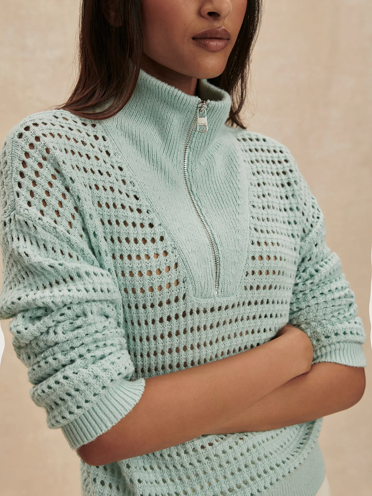 Emeri Half Zip Knit Sweater