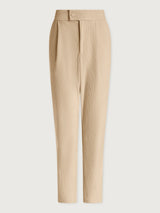 Plush Cord Elegant Tapered Trouser Long