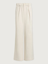 Mid Weight Stretch Wide Leg Trouser Long