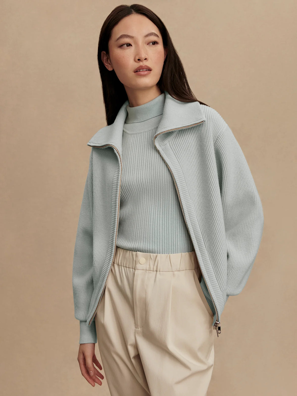 Enrico Zip-Through Knit Jacket