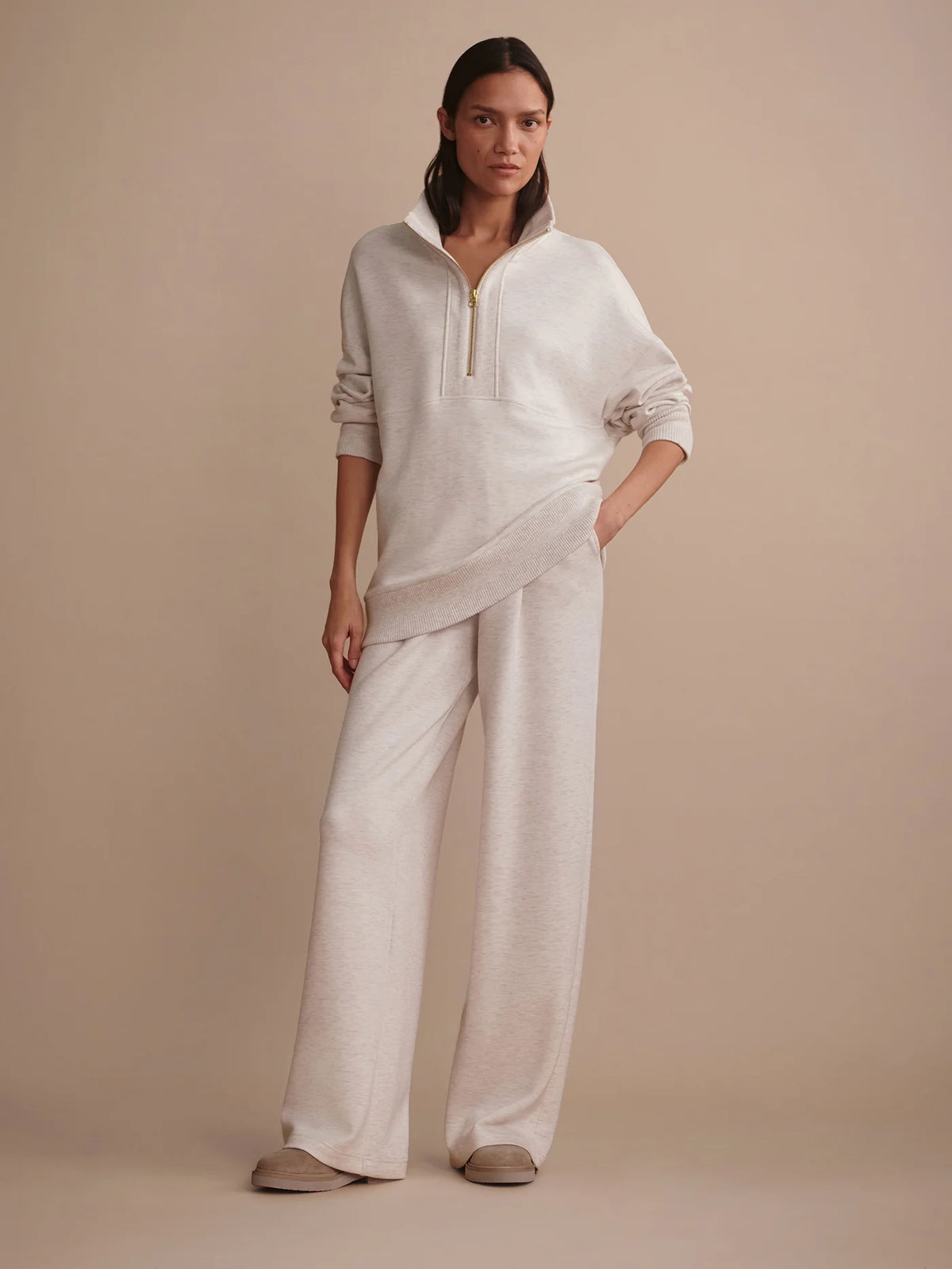 Molly Half-Zip Longline Sweat