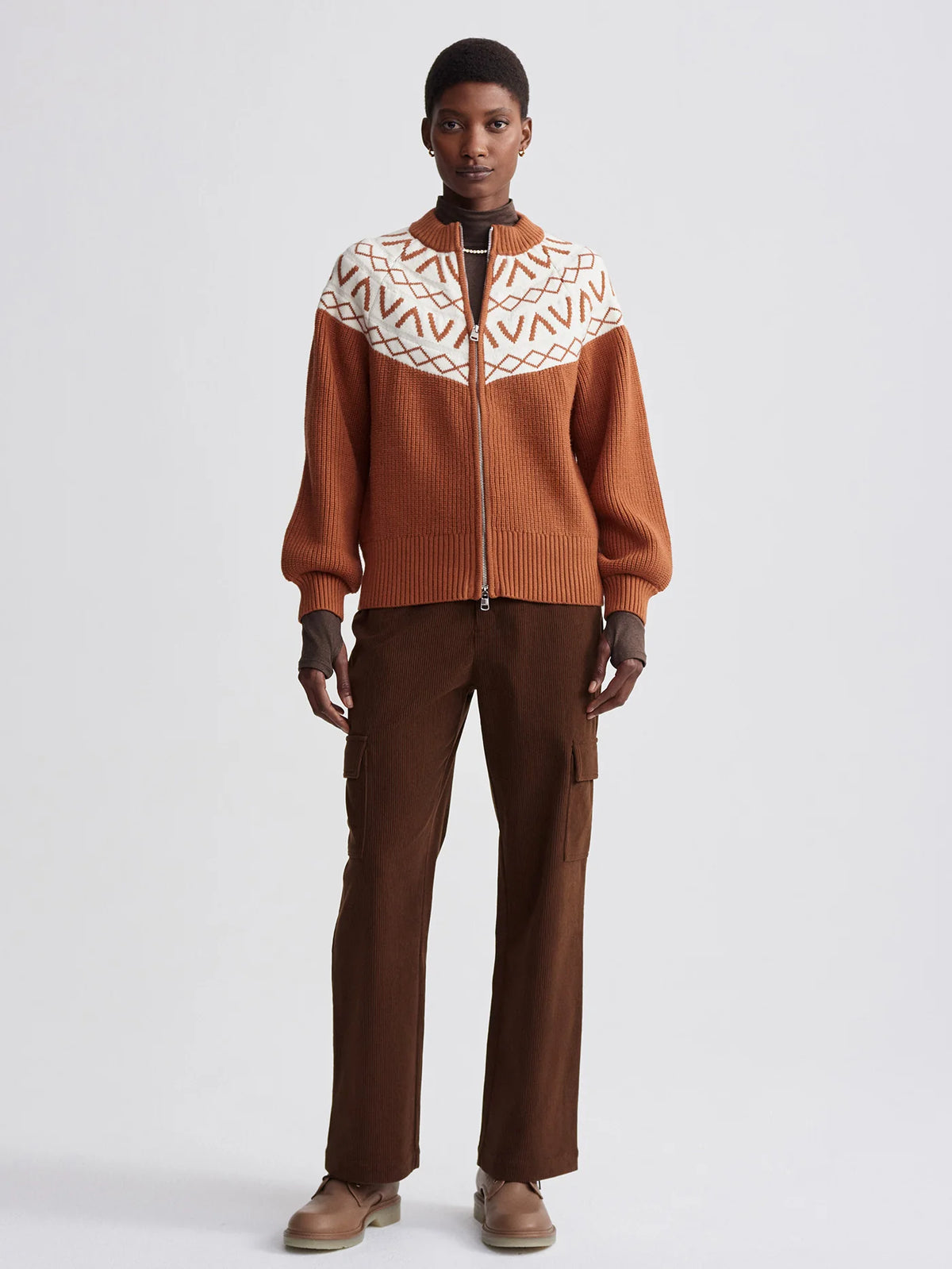 Alys Fairisle Knit Jacket