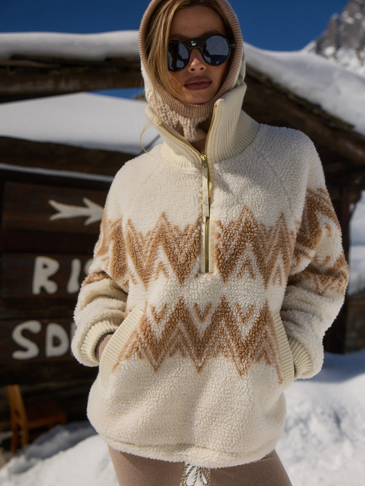 Hendrik Half-Zip Sherpa