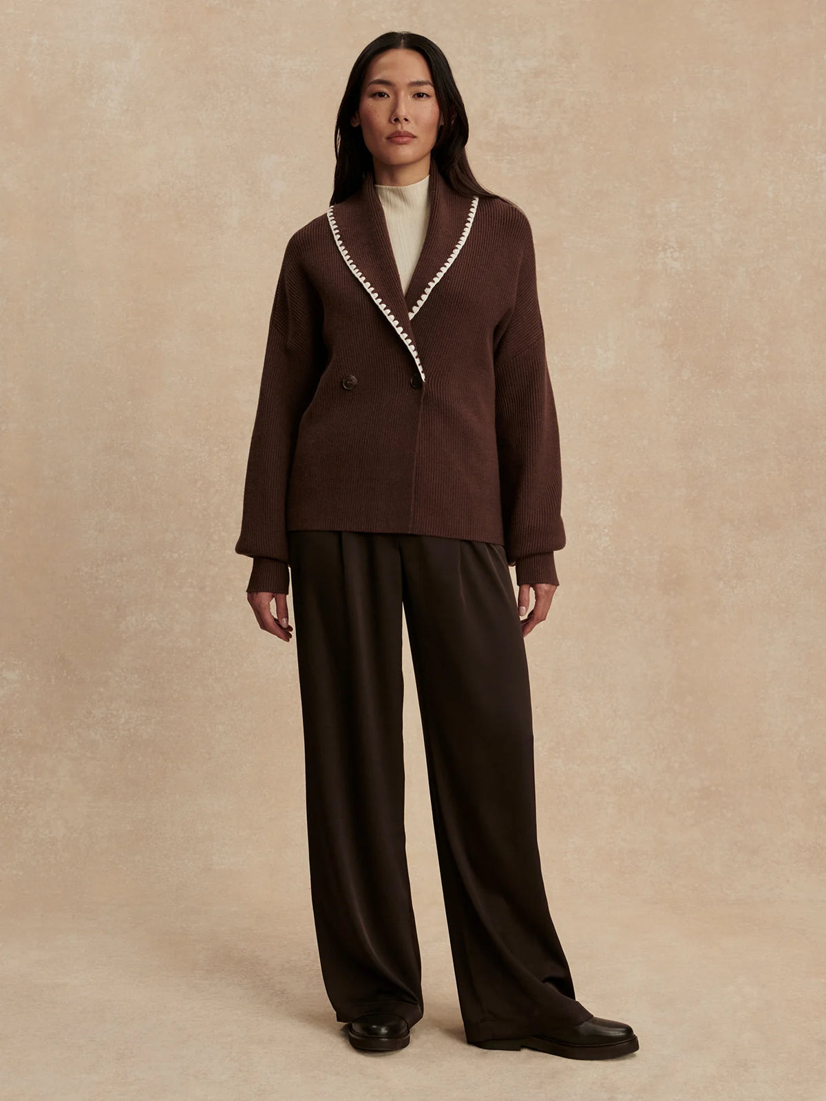Totley Shawl Collar Knit