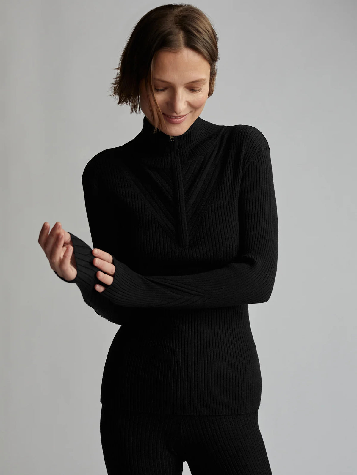 Demi Half Zip Knit
