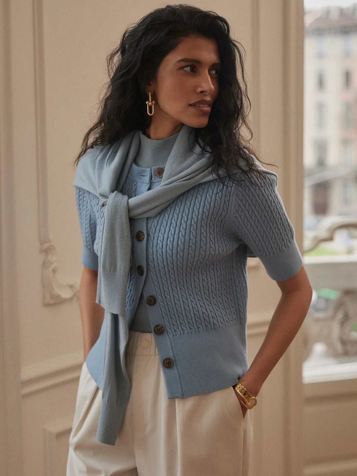 Rhys Short-Sleeve Cardigan
