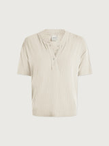 Kasey Mock Placket Rib Tee 2.0