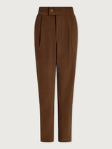 Plush Cord Elegant Tapered Trouser Long