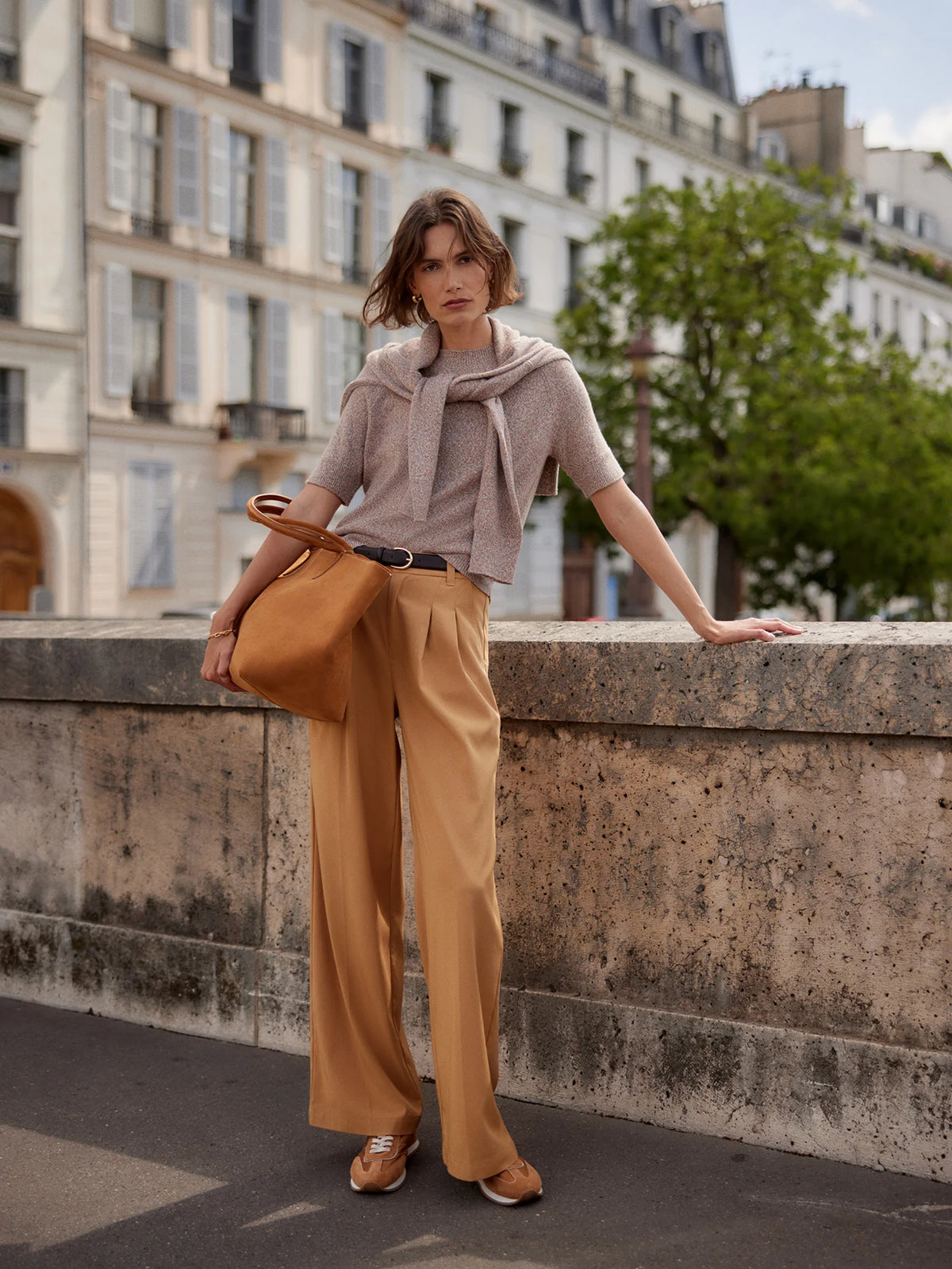 Soft Stretch Wide Leg Trouser Regular