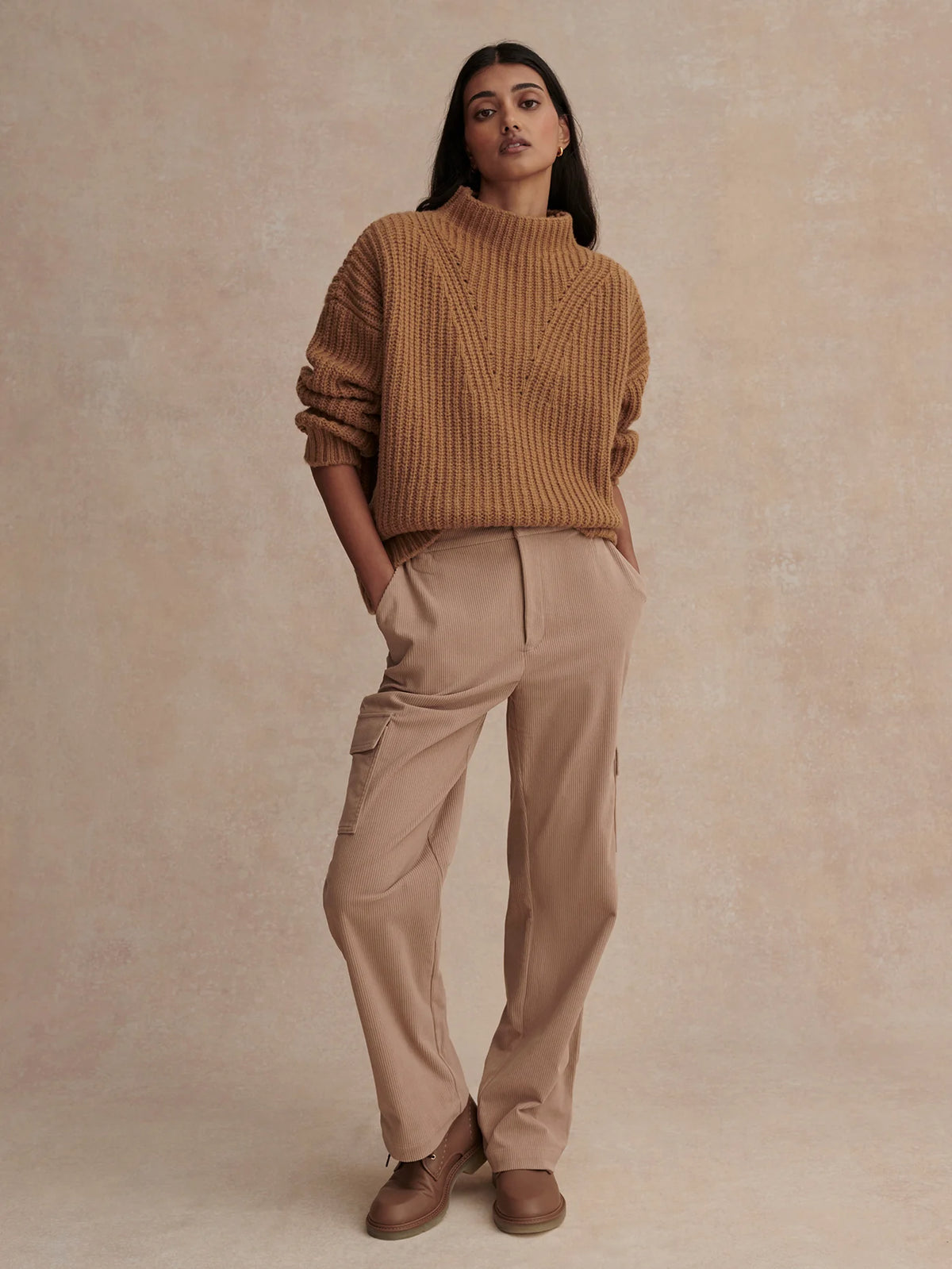 Blossom Mock Neck Knit Sweater