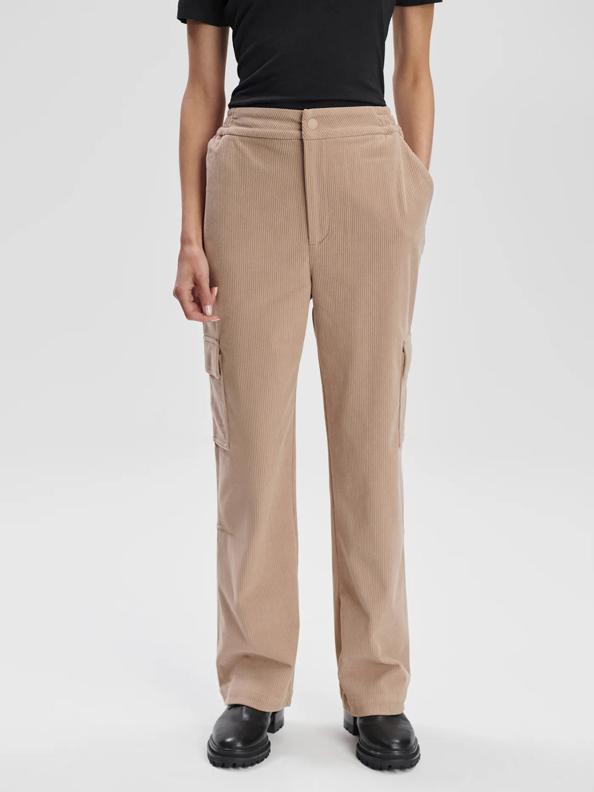 Plush Cord Straight Cargo Trouser Regular