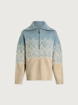 Hedda Fairisle Half-Zip Knit