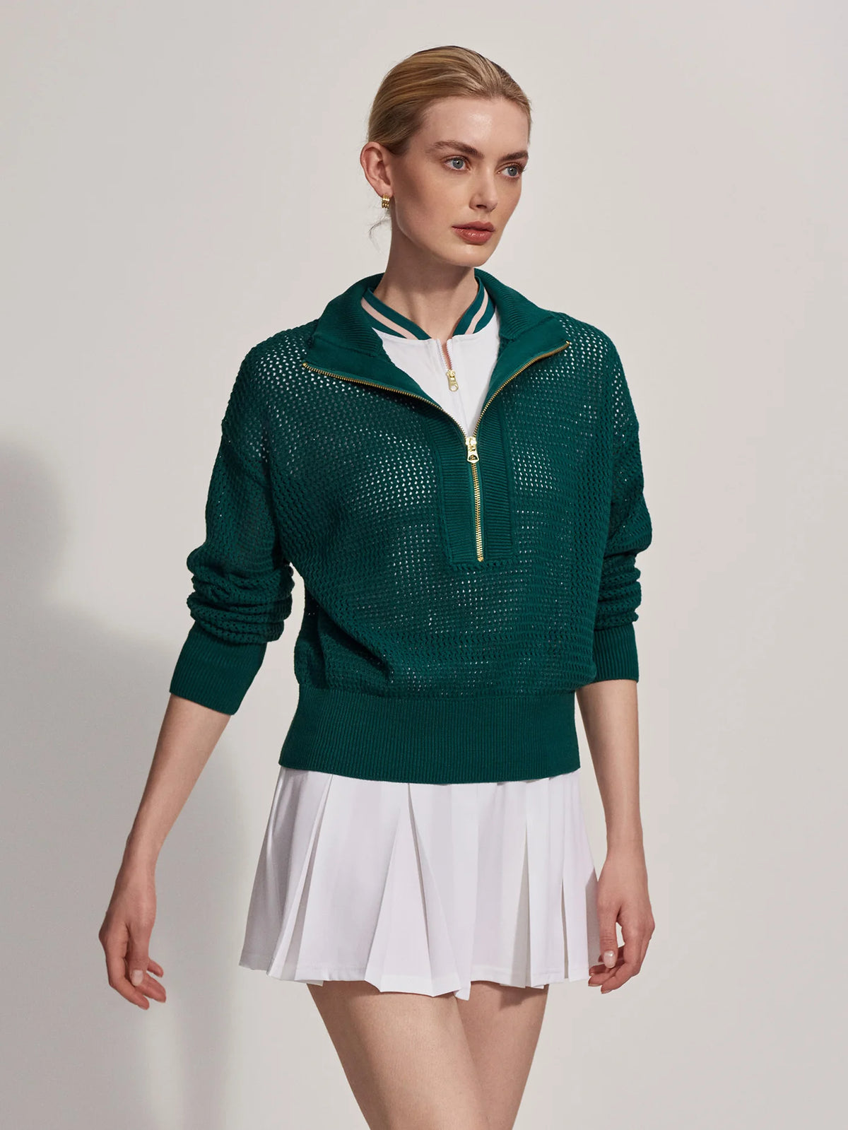 Aurora Half Zip Knit