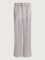 Double Satin Wide Leg Pant Long