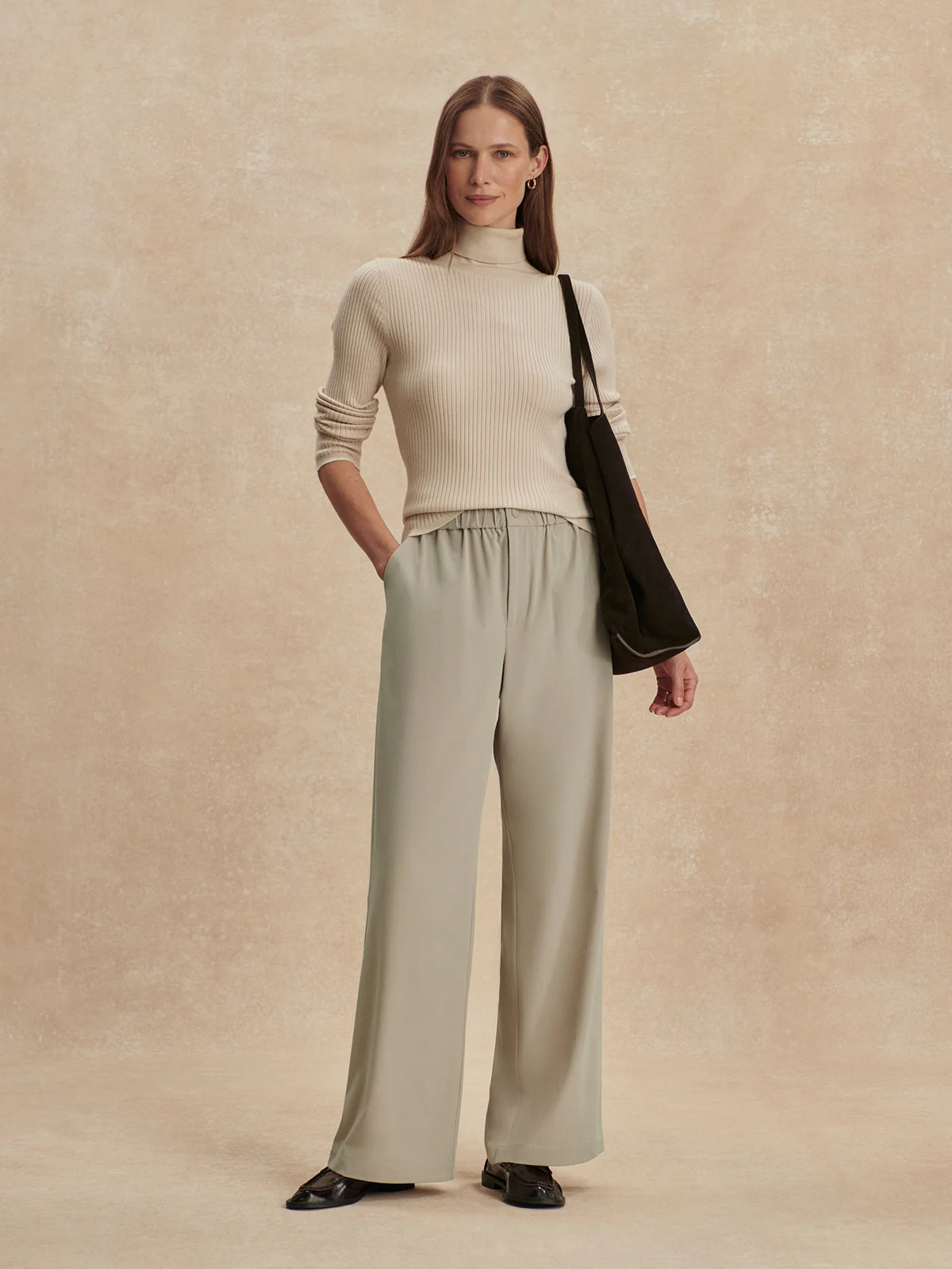 Lightweight Stretch Wide Leg Travel Pant Regular